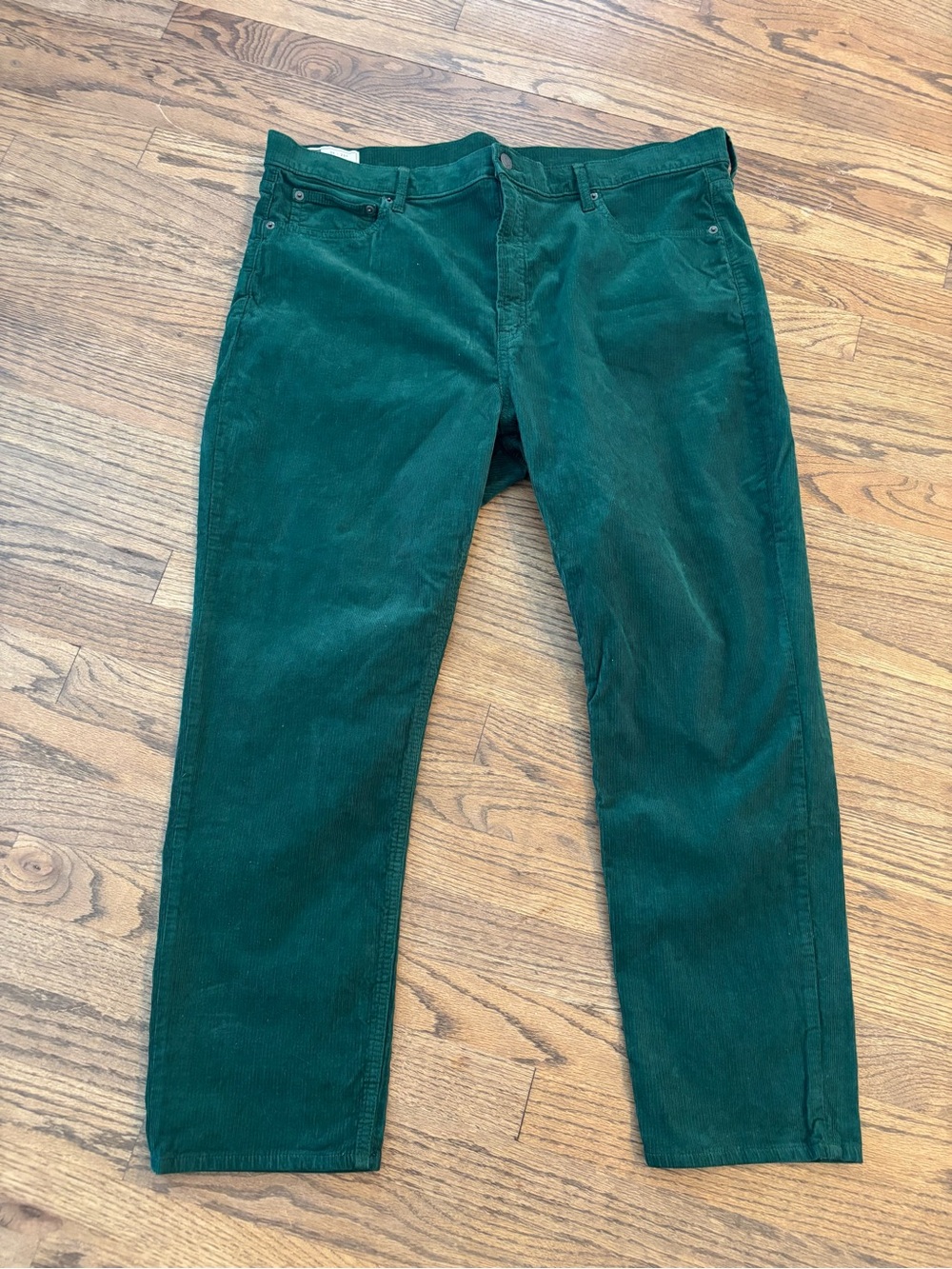 GAP Dark Green Corduroy Pants - Slim Straight